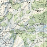 Ancienne carte locale, fond de carte vers 1960 basé sur : Office fédéral de topographie swisstopo