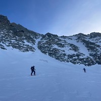 Arrivée vers le cône du couloir 