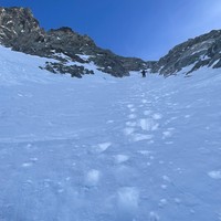 Début de la montée dans le couloir 
