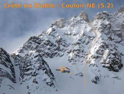 Crête du Diable : Couloir NE