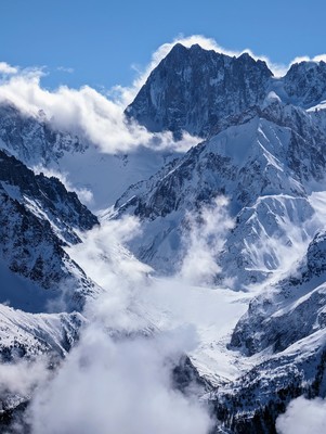 Vallée blanche, Jorasses