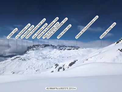 Pano W sur le Haut-Giffre depuis le point de repeautage (> Plan de Balme)