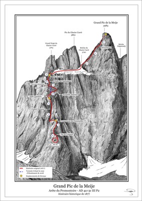 La Meije : Arête du Promontoire La Meije : Arête du Promontoire