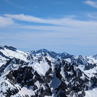 Têtes N des Bresses à g., Tablasses et son couloir NW, depuis le Malinvern