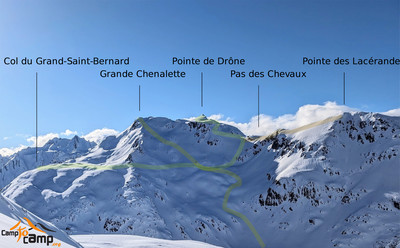 Pointe de Drone par le Pas des Chevaux, topo