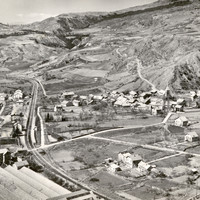 Ancien Savines rive droite, village détruit, actuellement dans les eaux du lac de Serre Ponçon (CPA) 