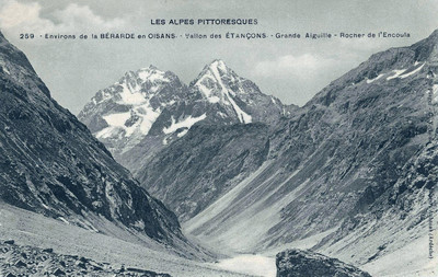 Encoula, Grande Aiguille de la Bérarde par Piaget (CPA) Encoula, Grande Aiguille de la Bérarde par Piaget (CPA)