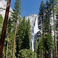Yosemite Fall : les deux sections de la cascade