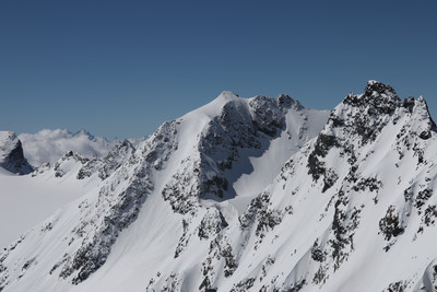 Le Combin de Boveire et sa face NE tracée 