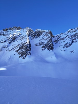 Couloir vu du point 2360 Couloir vu du point 2360