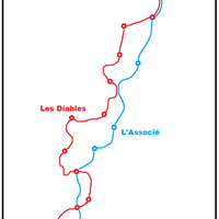 Tracés approximatifs des Diables et de L'Associé.