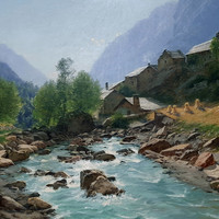 Les Fréaux et la Romanche en 1894 par Charles Bertier