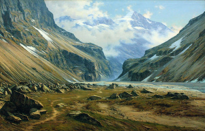 Vallée du Vénéon à Plan du Lac, Tête et Glacier des Fétoules, en 1894, par Charles Bertier Vallée du Vénéon à Plan du Lac, Tête et Glacier des Fétoules, en 1894, par Charles Bertier
