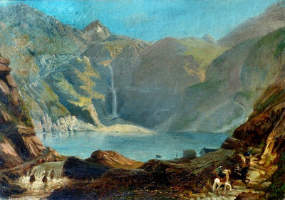 Lac d'Oô vers 1830 Lac d'Oô vers 1830