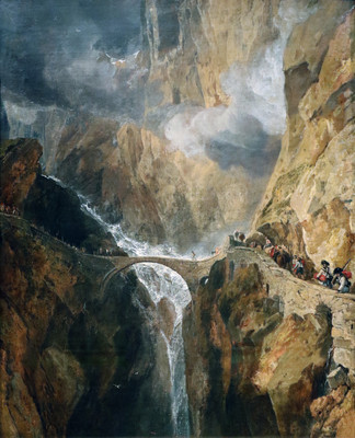 Pont du Diable en 1804 par Turner