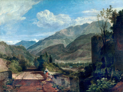 Pointe d'Andey vue de Bonneville par Turner en 1802