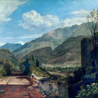 Pointe d'Andey vue de Bonneville par Turner en 1802