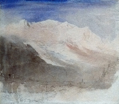 Mont Blanc vu de Chamonix en 1836 par Turner