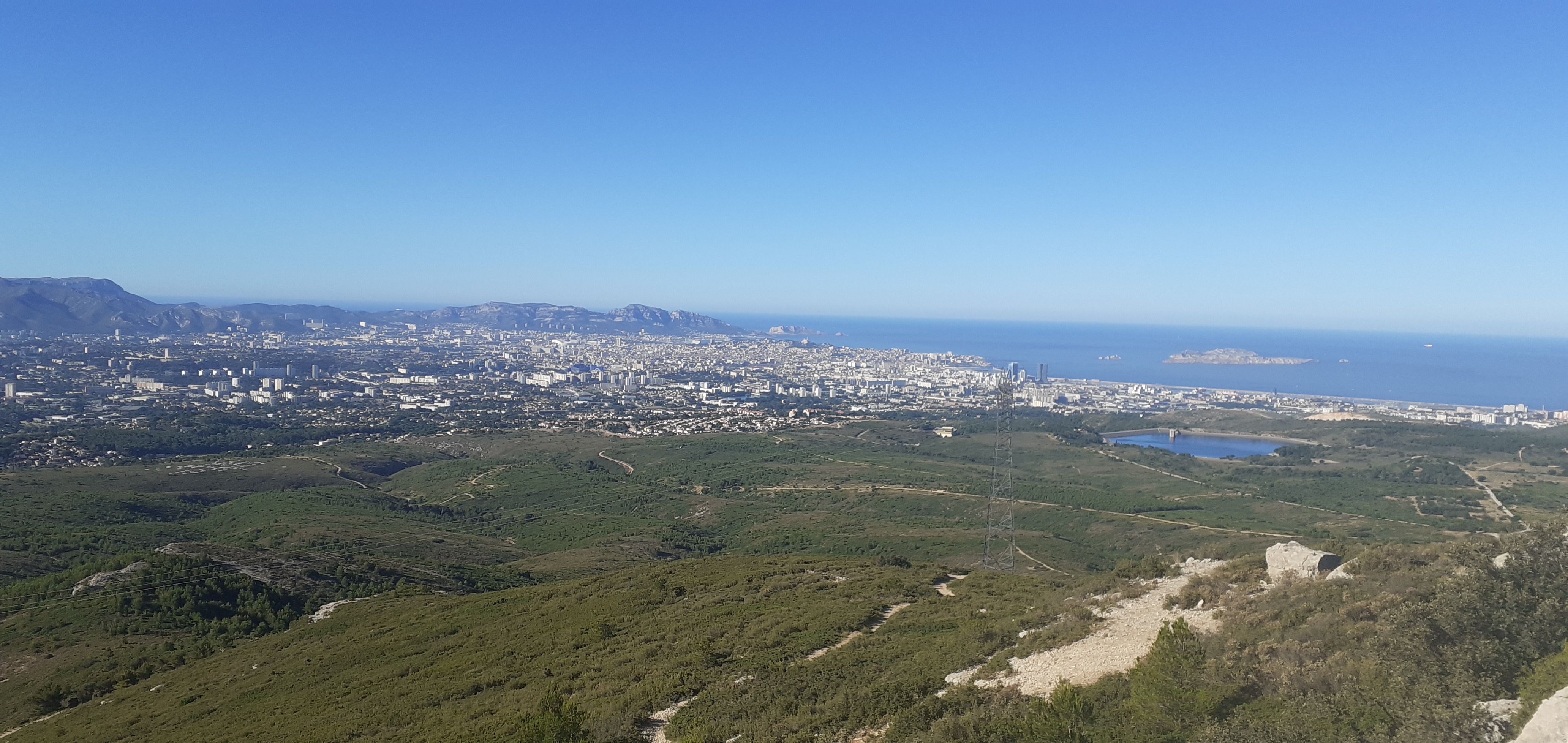 Marseille vue de la Grande Étoile