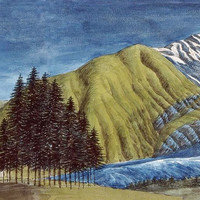 Glacier d'Argentière et Aiguille du Chardonnet en 1816 par Conrad Escher