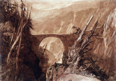 Pont du Diable en 1806 par Turner