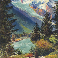 L'Arve et le Mont Blanc (CPA)