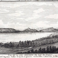 Le Léman et le Mont Blanc par M. T. Bourrit