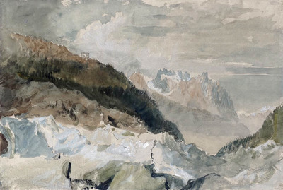 Mer de glace et Aiguilles Rouges par Turner