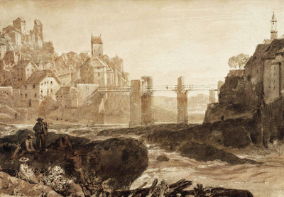 Le Rhin à Laufenburg en 1806 par Turner
