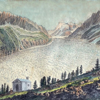 Mer de Glace au Montenvers, par M.T. Bourrit