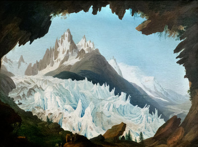 Mer de Glace, Dent du Géant, Grands Charmoz, Chamonix, vus du Chapeau par J.A. Linck Mer de Glace, Dent du Géant, Grands Charmoz, Chamonix, vus du Chapeau par J.A. Linck