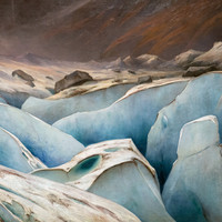 La Mer de Glace sous les Grands Charmoz par G. Loppé