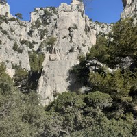 La Petite Aiguille vue de la plage d'En-Vau 