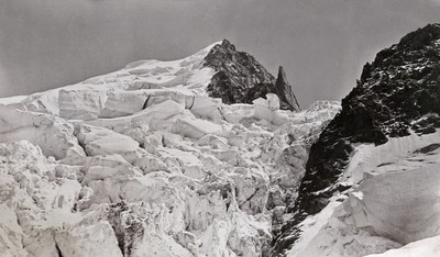 Mont maudit et Aiguille de Saussure par Bisson Frères en 1863 Mont maudit et Aiguille de Saussure par Bisson Frères en 1863