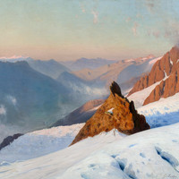 Les Grands Mulets par Gabriel Loppé en 1880