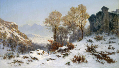Près du Lac d'Annecy par Gabriel Loppé Près du Lac d'Annecy par Gabriel Loppé