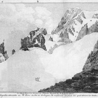 Mont Blanc E vu de l'Aiguille Marbrée par de Saussure