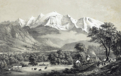 Mont Blanc vu de Sallanches par Adrien Cuvillier