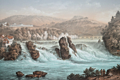 Chûtes du Rhin par Adrien Cuvillier