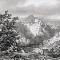 Gorges de l'Allier à Saint Yvoine par Edmond Tudot