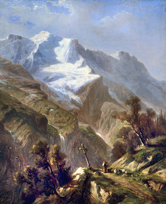 Ebneflüh, Mittaghorn, Grosshorn par François Diday Ebneflüh, Mittaghorn, Grosshorn par François Diday