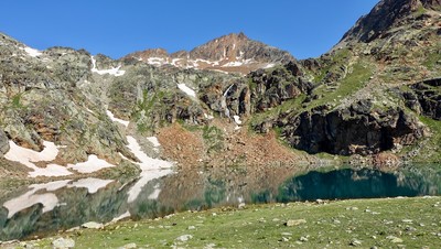 Passage à proximité des lacs de Lussert Passage à proximité des lacs de Lussert
