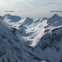 Vallon de l'Estrop, Roche Grande, Crête des Rayettes