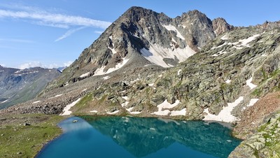 Mont Grauson et lac Lussert du Milieu Mont Grauson et lac Lussert du Milieu
