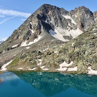 Mont Grauson et lac Lussert du Milieu 