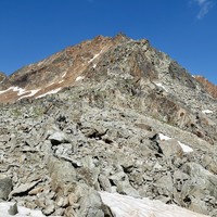 Pointe des Laures - Vue générale arête SE