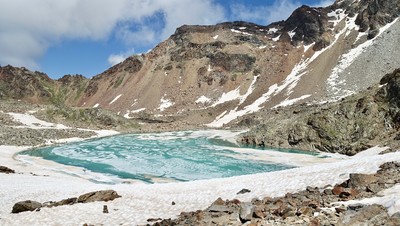 Lac Gelé (c'est le nom) Emilius