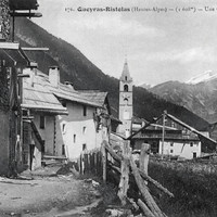 Ancien Ristolas détruit par les crues de Juin 1957 (CPA)