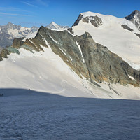 Arête complète du Feechopf, Alphubel au fond