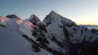 L'arête imposante Schalihorn- Weisshorn